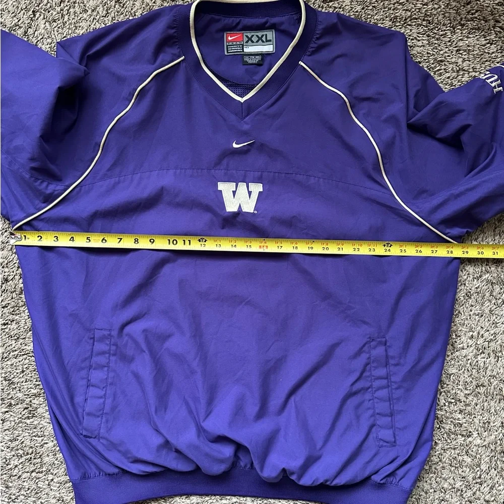 Washington Huskies Vintage Pullover Lightweight Jacket XXL Nike Center Swoosh - Picture 10 of 12